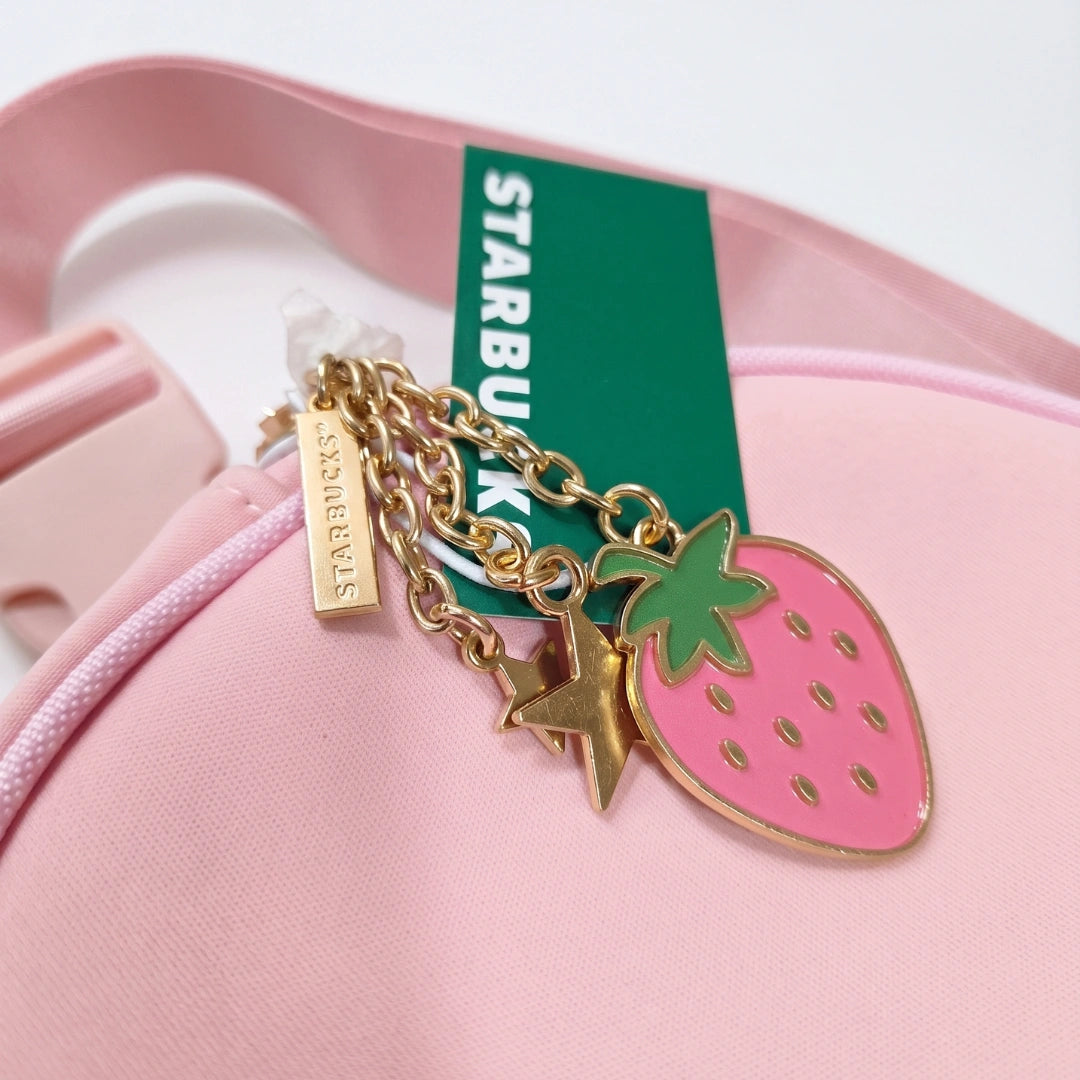 Starbucks Pink Strawberry Round Crossbody Bag – 2026 Collection