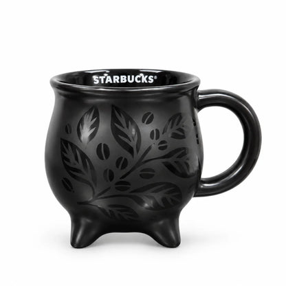 Starbucks Black Cauldron Ceramic Mug – 14 oz