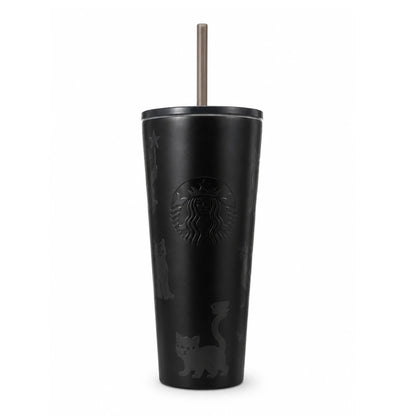 Starbucks Black Cat Stainless Steel Cold Cup – Matte Black