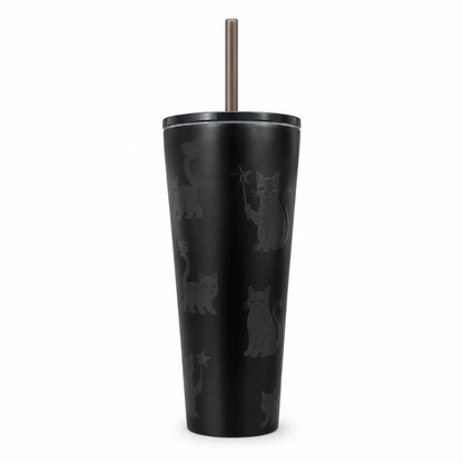 Starbucks Black Cat Stainless Steel Cold Cup – Matte Black
