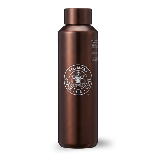 Starbucks Heritage Bronze Vacuum Insulated Stainless Steel Water Bottle – 20 fl oz (591ml)