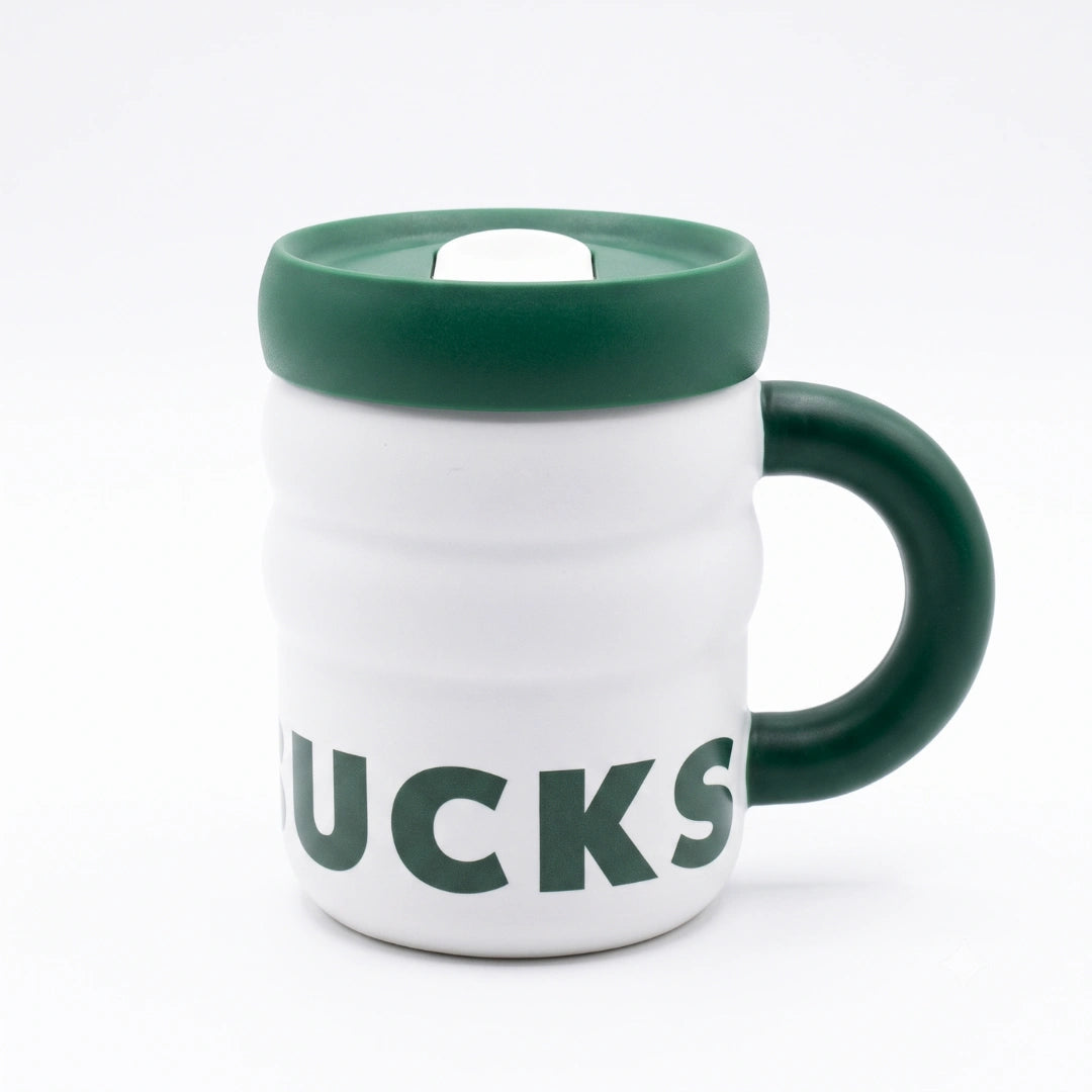 Starbucks Green Mini Travel Mug – 12 fl oz Insulated Coffee Cup with Handle & Lid