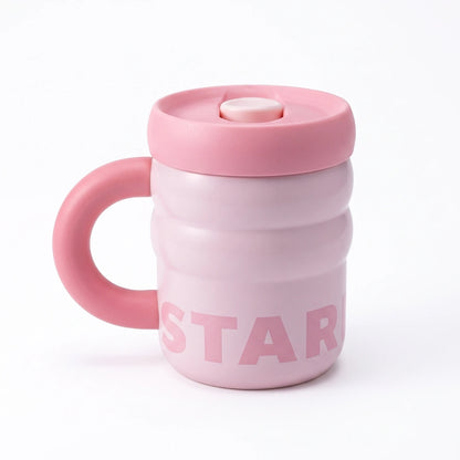 Starbucks Pink Mini Travel Mug – 12 fl oz Insulated Coffee Cup with Handle & Lid