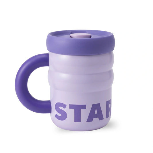 Starbucks Purple Chonky Travel Mug – 12 fl oz Insulated Coffee Cup with Handle & Lid
