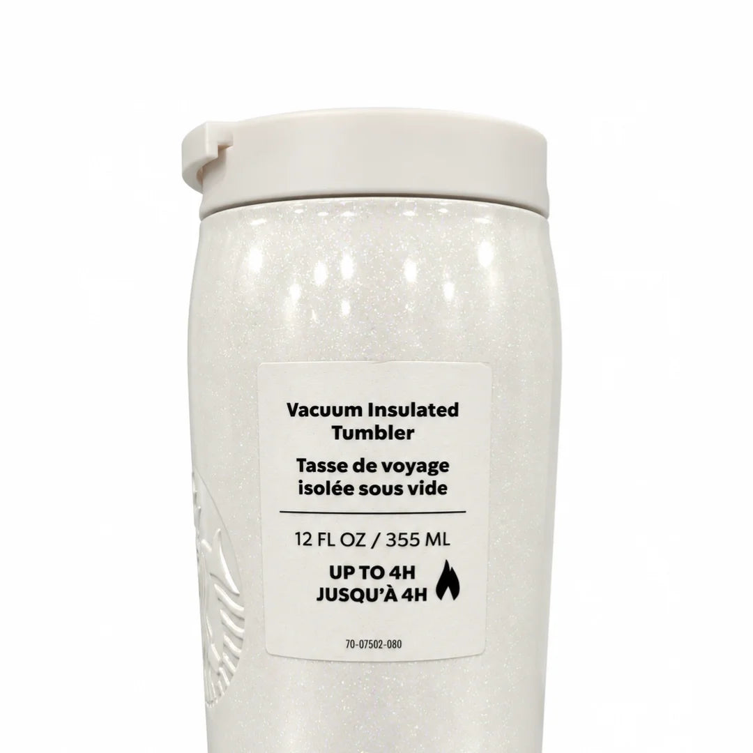Starbucks 12 Oz Pearl White Vacuum Insulated Tumbler