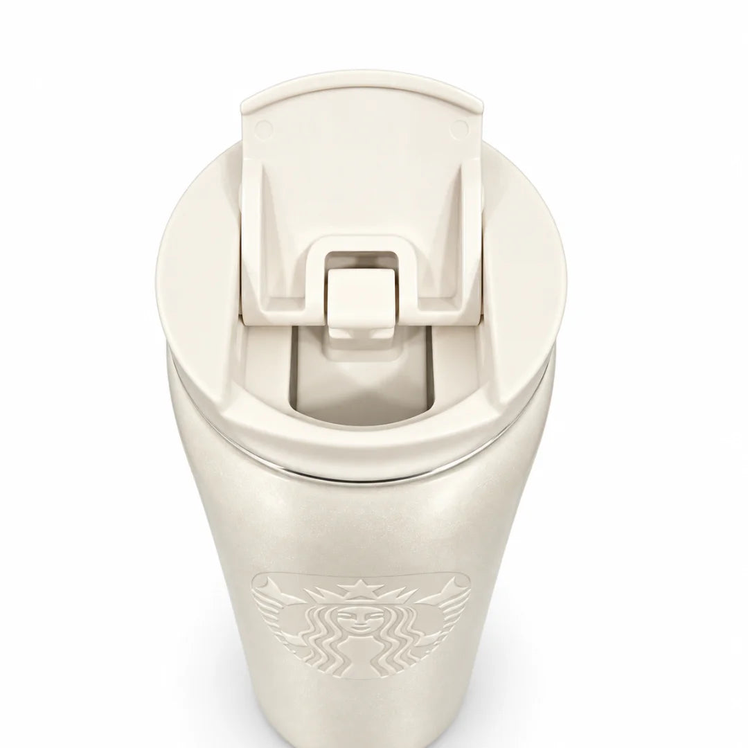 Starbucks 12 Oz Pearl White Vacuum Insulated Tumbler