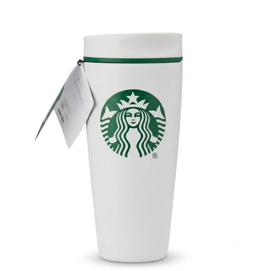 Starbucks × Owala SmoothSip White Travel Tumbler – 20 fl oz Insulated Coffee Cup