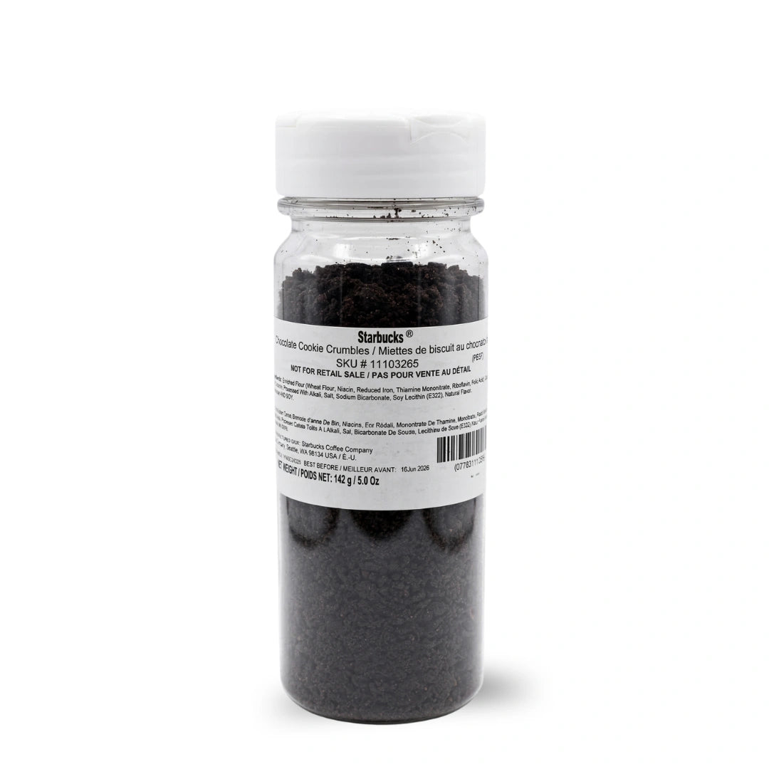 Starbucks Chocolate Cookie Crumbles - 5 OZ Topping FRESH