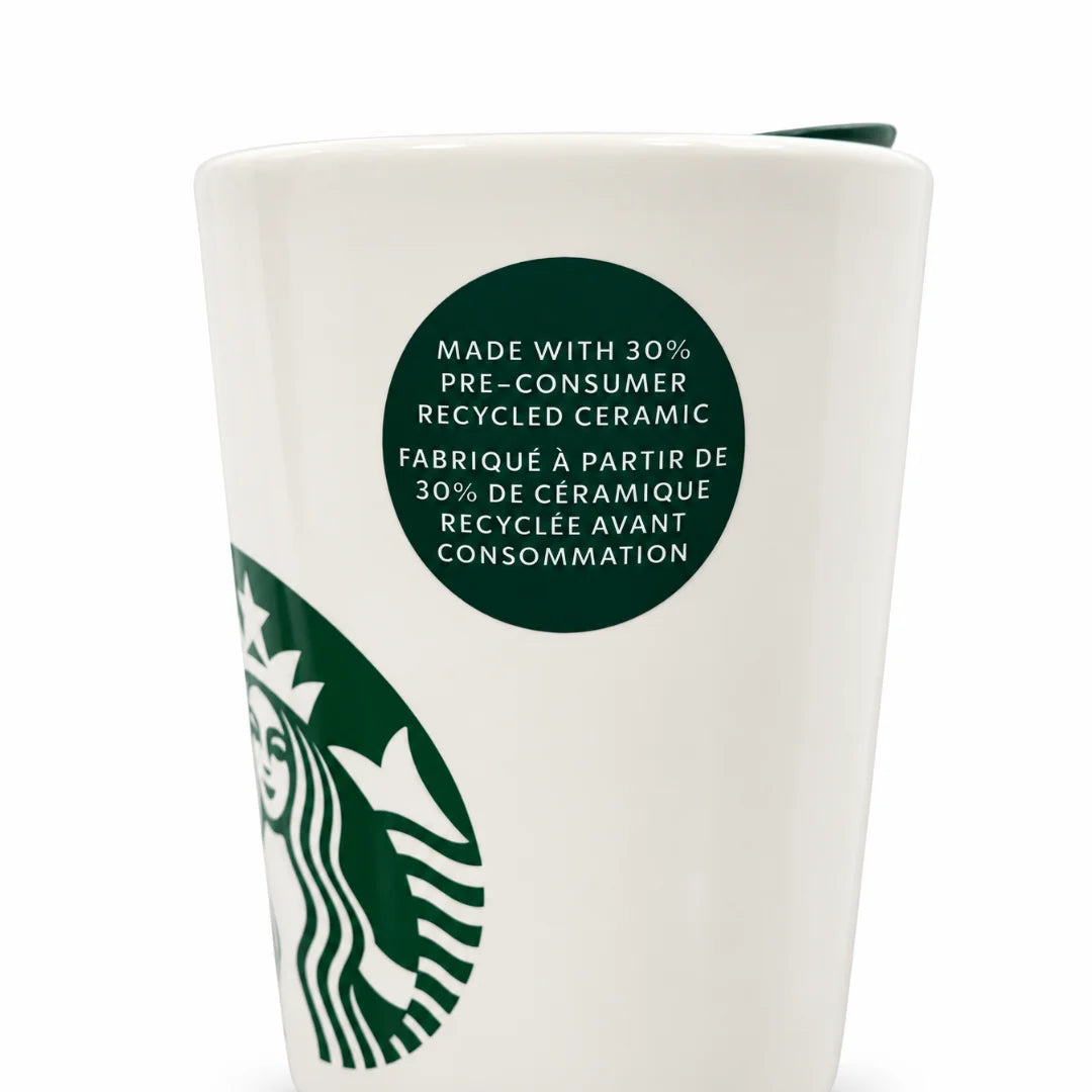 Starbucks Recycled Ceramic Hot Tumbler with Green Lid - 12 oz