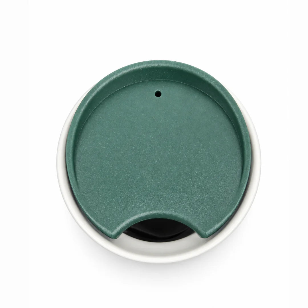 Starbucks Recycled Ceramic Hot Tumbler with Green Lid - 12 oz