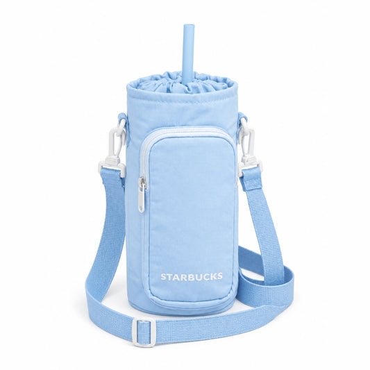 Starbucks Tumbler Tote Bag with Adjustable Strap – Blue