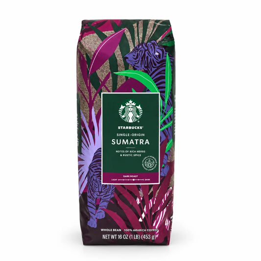 Starbucks Sumatra Single-Origin Whole Bean Coffee – Dark Roast 16 Oz