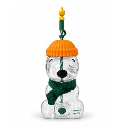 Peanuts x Starbucks Snoopy Glass Cold Cup with Straw Topper