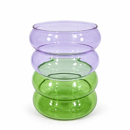 Starbucks Matcha & Lavender Glass Rippled Cup – 12 oz